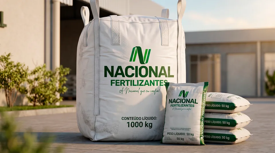 Embalagens Nacional Fertilizantes: big bag e sacaria de 50 kg
